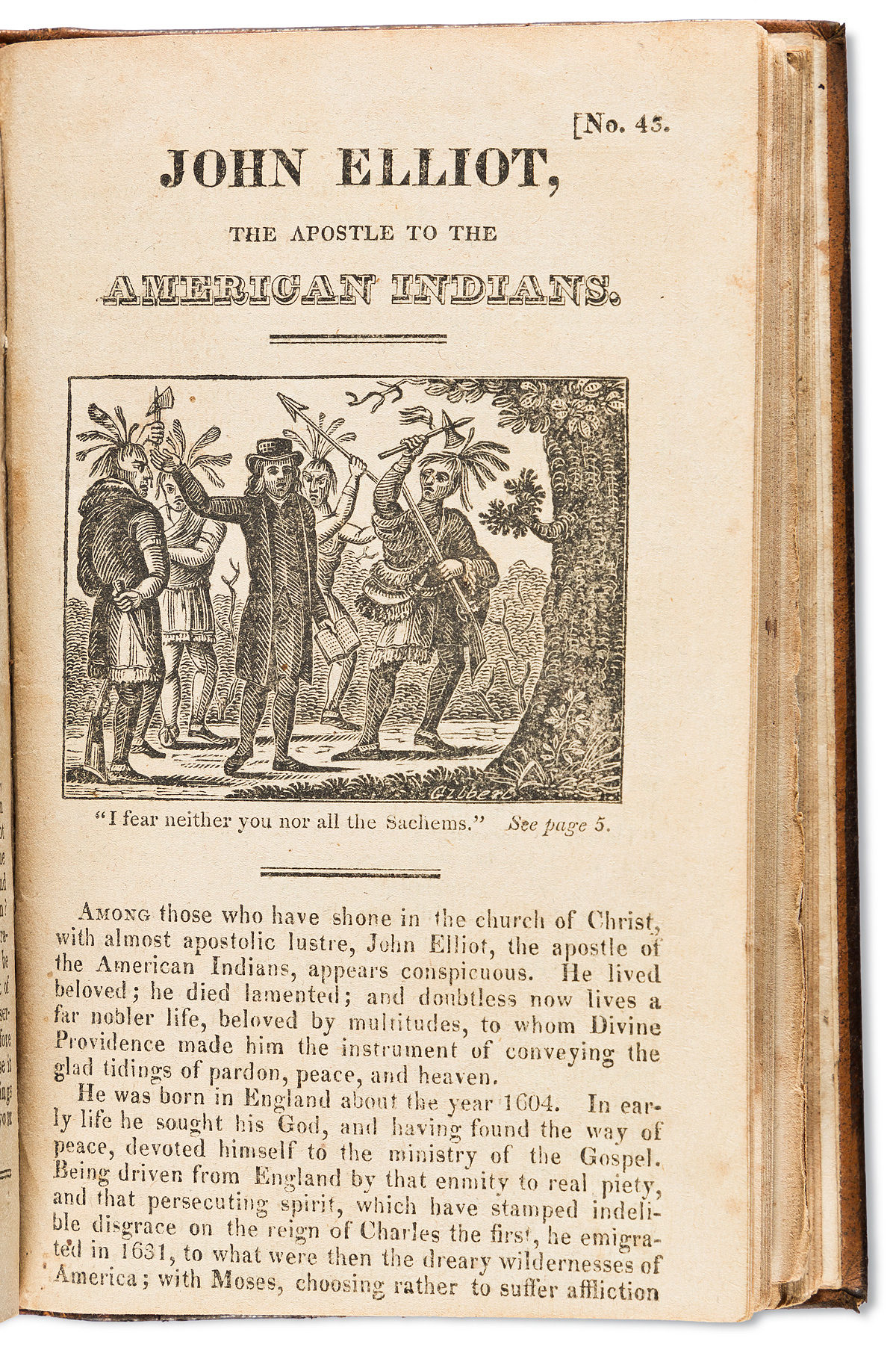 (AMERICAN INDIANS.) John Elliot, the Apostle to the American Indians,